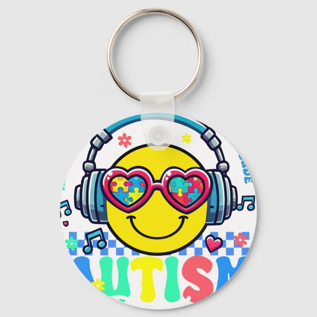 autism acceptance (2 nyckelring (Framsida)