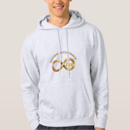 Autism Acceptance Au Gold Infinity Symbol  Hoodie