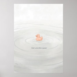  Autism Acceptance - Calm Amid Life’s Ripples  Poster