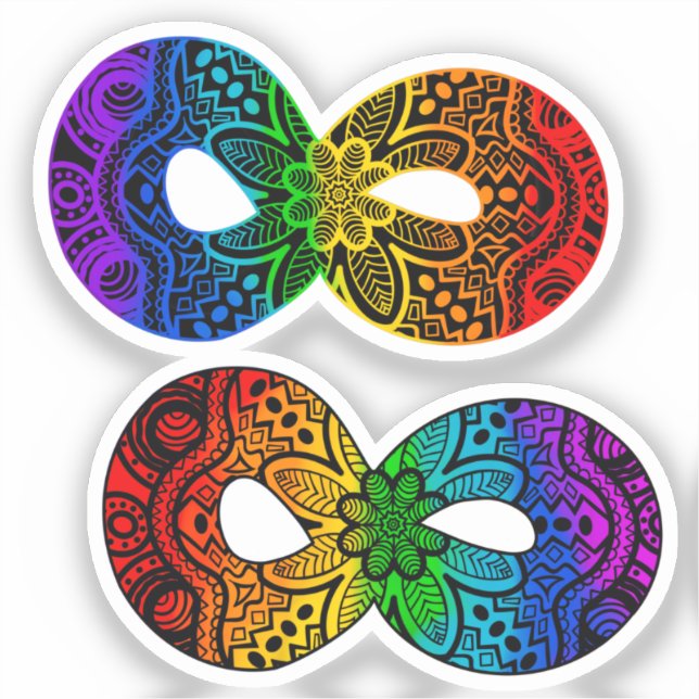 Autism Acceptance Neurodiversity Sticker Pack Klistermärken (Framsida)