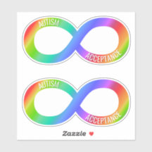 Autism Acceptance Neurodiversity vinyl Sticker Set