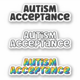 Autism Acceptance Sticker Lakan Klistermärken