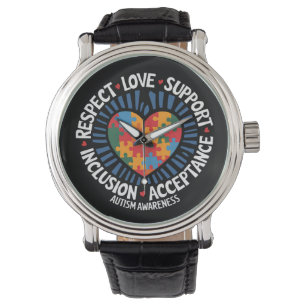 Autism Acceptans Autism Respekt Kärlek Stöd Armbandsur