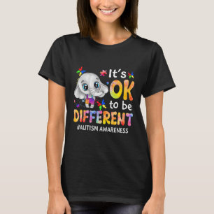 Autism Acceptans Det är Ok att Vara Annorlunda Ele T Shirt