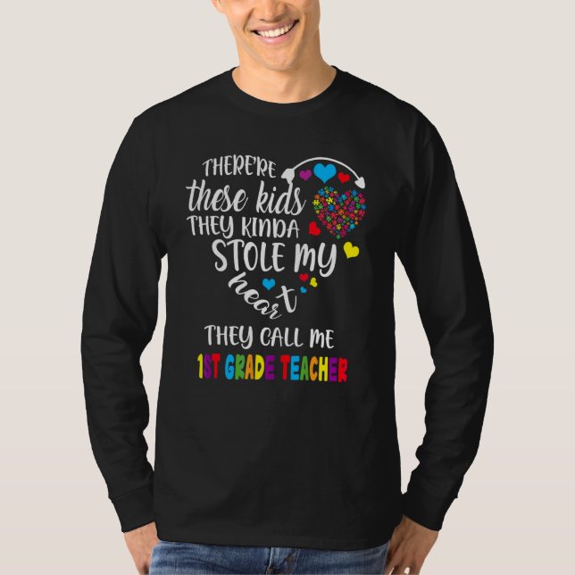Autism Acceptans Det finns barn som kallar mig 1s T Shirt (Framsida)