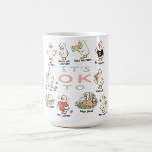 Autism Acceptans Gås Det är OK att vara annorlun Kaffemugg