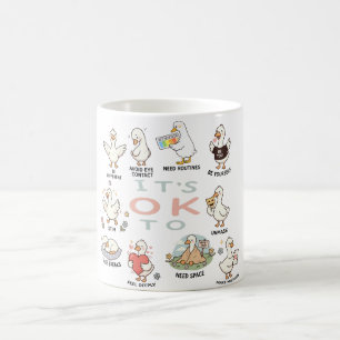 Autism Acceptans Gås Det är OK att vara annorlun Kaffemugg