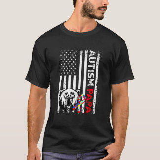 Autism Acceptans Jag älskar någon med autism Pappa T Shirt