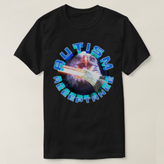 Autism Acceptans Laser Rymd Örn Maxar Awesome T Shirt