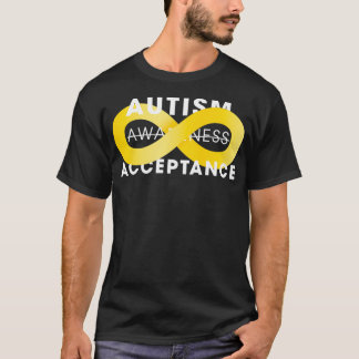 Autism Acceptans med oändlighet från Guld T Shirt