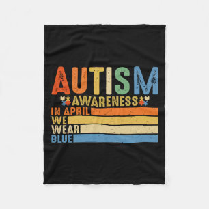 Autism Acceptans Medvetenhet Kvinnor Barn Det är O Fleecefilt