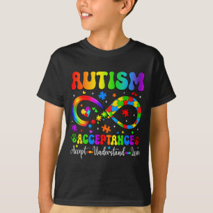 Autism Acceptans Medvetenhet Skjorta Oändlighetssy T Shirt