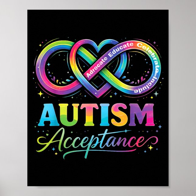 Autism Acceptans Medvetenhet Specialpedagogik Poster (Framsidan)