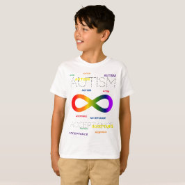 Autism Acceptans oändliga prickar T Shirt
