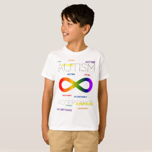 Autism Acceptans oändliga prickar T Shirt