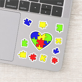 Autism Acceptans Pussel Autism medvetenhet dag Klistermärken