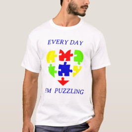Autism Acceptans Pussel Autism medvetenhet dag T-S T Shirt