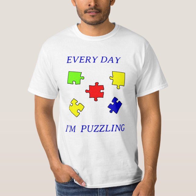 Autism Acceptans Pussel Autism medvetenhet dag T Shirt (Framsida)