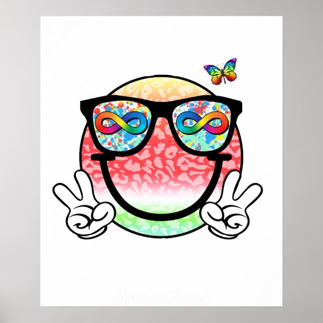 autism acceptans smiley (2 poster (Framsidan)