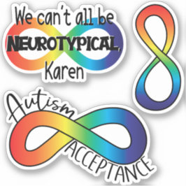 Autism Acceptans | Stickpack för neurodiversity Klistermärken