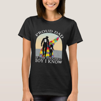 Autism Acceptans  Stolt Pappa Till Den Tuffaste Po T Shirt