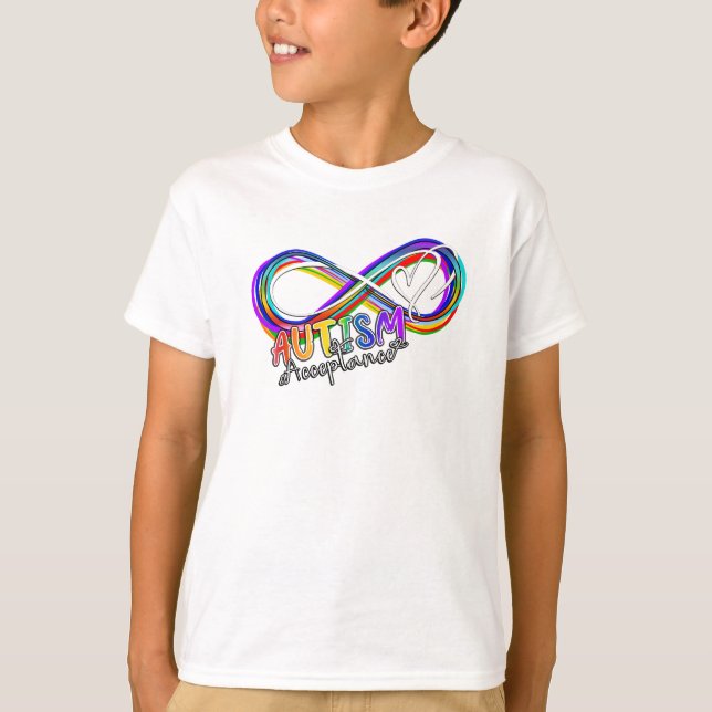 Autism Acceptans T Shirt (Framsida)