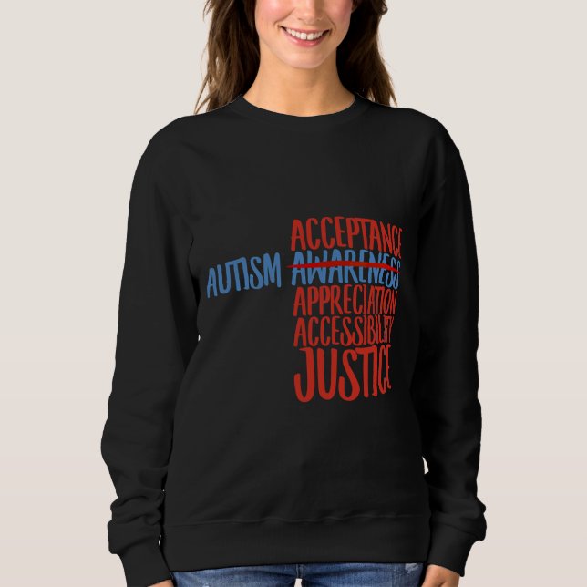 Autism Acceptans T Shirt (Framsida)