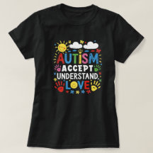 Autism Acceptera Förstå Kärlek Färgglada Handavtry