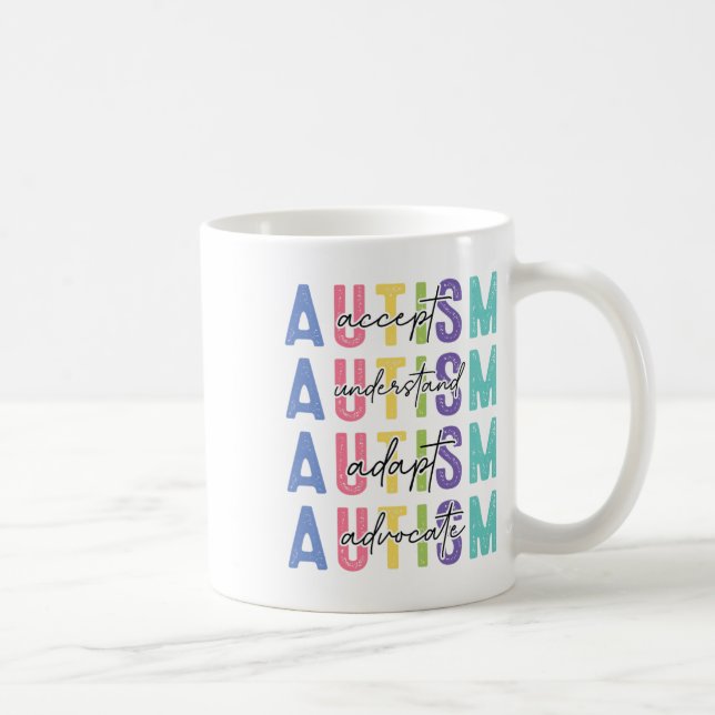 Autism Accepterar Kärlek Kaffemugg (Höger)
