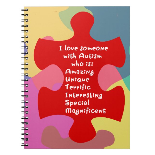 Autism Acrostic Anteckningsbok (Framsidan)