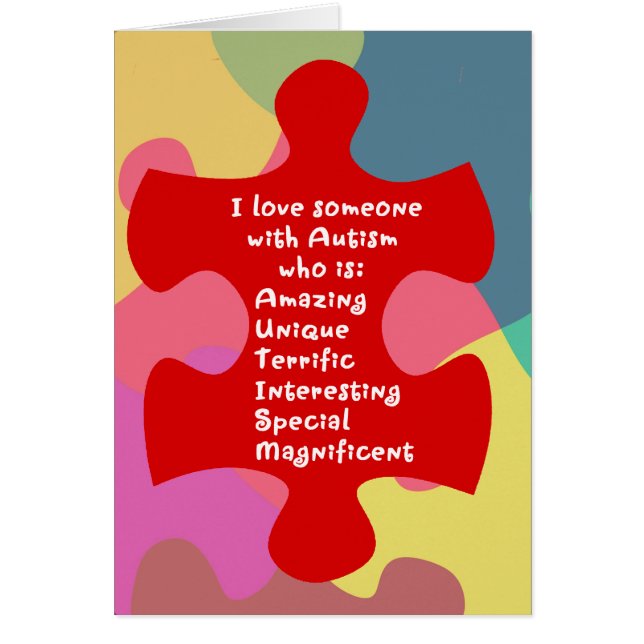 Autism Acrostic OBS Kort (Framsidan)