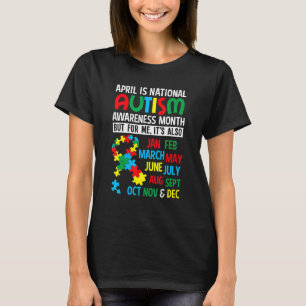 Autism Adhd T-shirt April Är Nationell Autism Medv