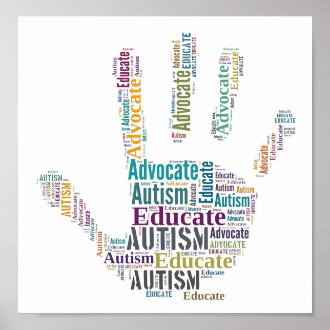 Autism Advocate and Educate Poster GoTeamKate (Framsidan)