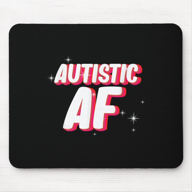 Autism Af _ Medvetenhet om autism Musmatta (Framsidan)