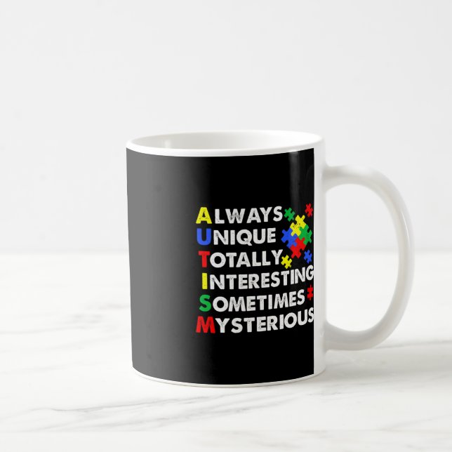 Autism alltid unik kaffemugg (Höger)