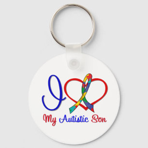 Autism älskar jag min Autistic Son Nyckelring