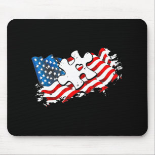 Autism American Flagga Puzzle Autism Awareness Sup Musmatta