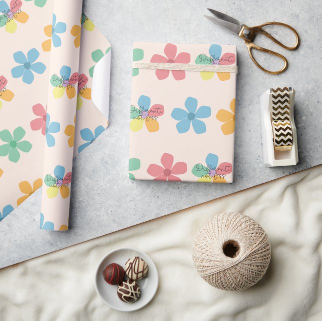 Autism Annorlunda Inte Mindre Blommor Neurodiversi Presentpapper (Hantverk)