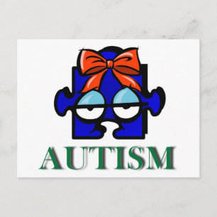 Autism Ansikte vykort