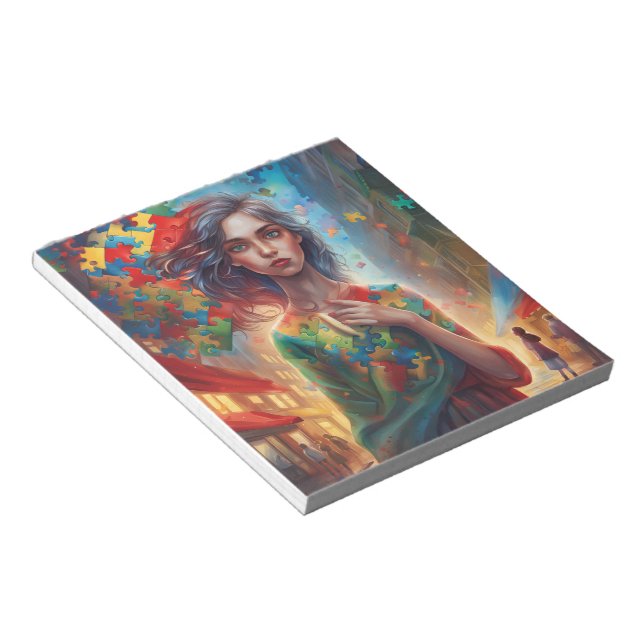 Autism Anteckningsblock (Vinklad)