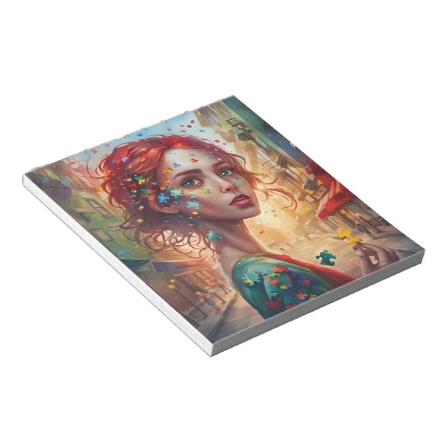 Autism Anteckningsblock (Vinklad)