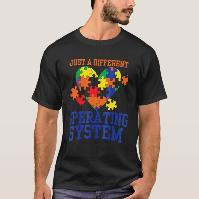 Autism är bara en annan operativsystemsautism t shirt (Framsida)