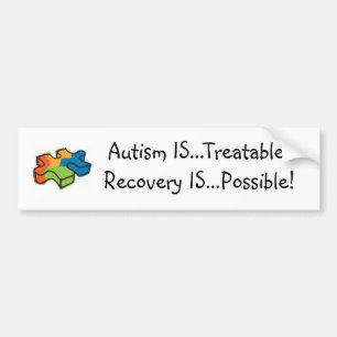Autism ÄR… behandlingsbar! Återställningen Ä Bildekal
