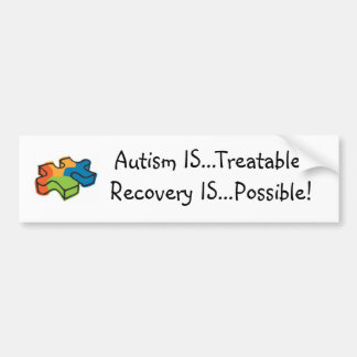 Autism ÄR… behandlingsbar! Återställningen ÄR… Bildekal