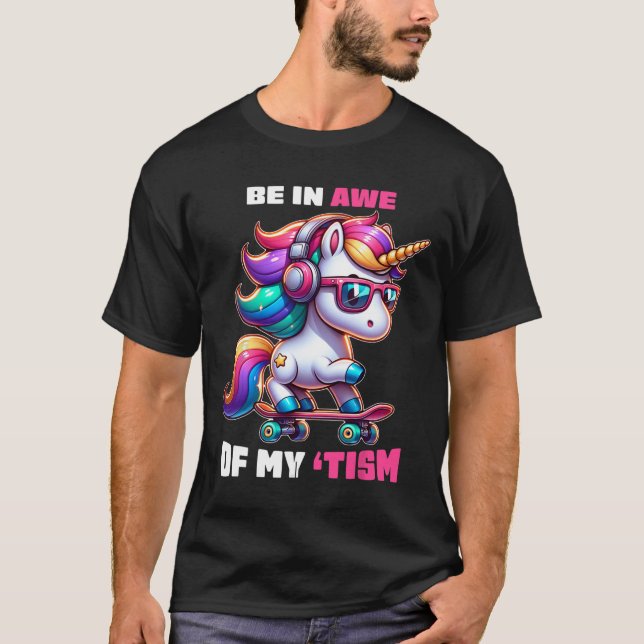 Autism är en vacker tism. t shirt (Framsida)