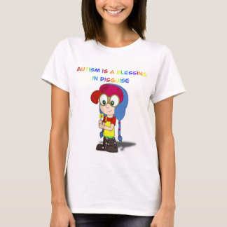 Autism är en välsignelse i förklädda kvinnors skjo t shirt