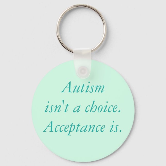 Autism är inget val. nyckelring (Framsida)