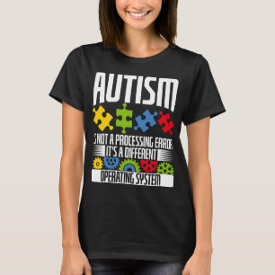 Autism är inte en autismmånad för bearbetningsf t shirt