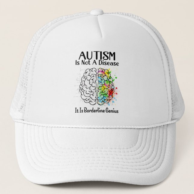 Autism är inte en sjukdom, det är gränsgeni keps (Framsida)