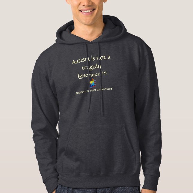 Autism är inte en tragedi hoodie (Framsida)